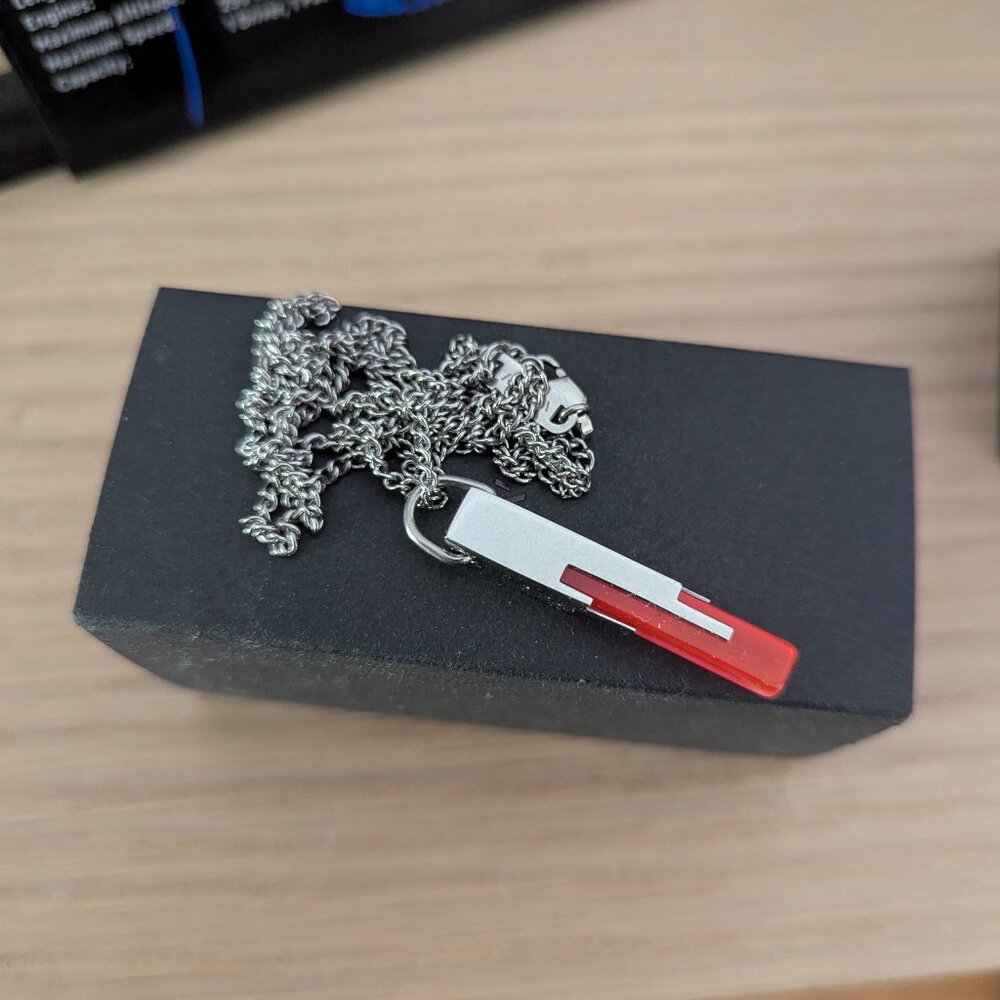 Vitaly Glitch necklace stainless steel cyberpunk